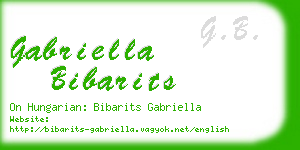 gabriella bibarits business card